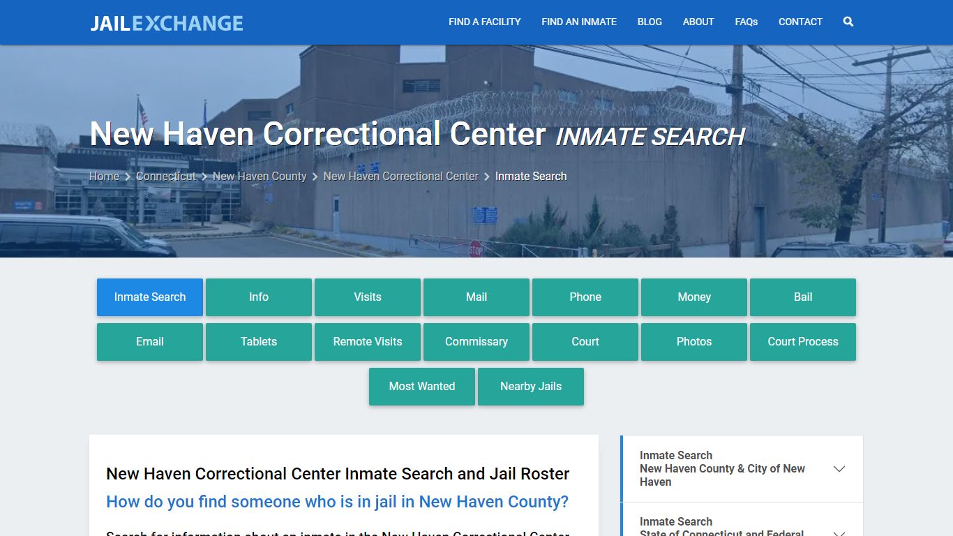 New Haven Correctional Center Inmate Search - Jail Exchange